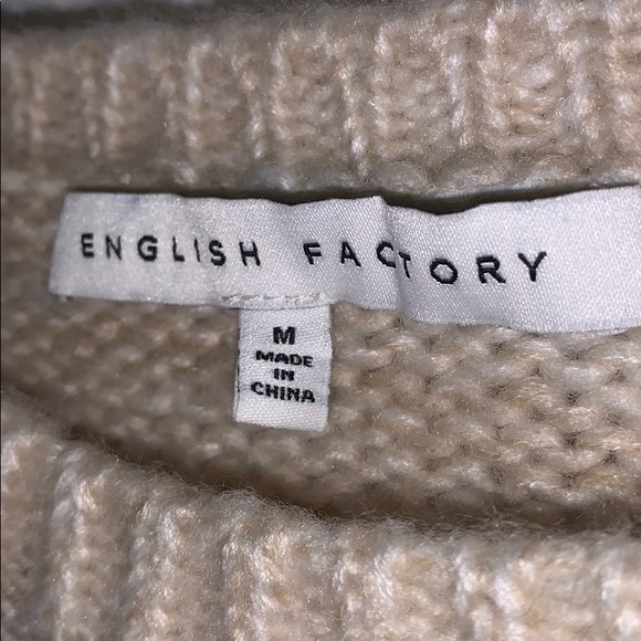 ENGLISH FACTORY ruffle layered sweater - NEW - Picture 8 of 10
